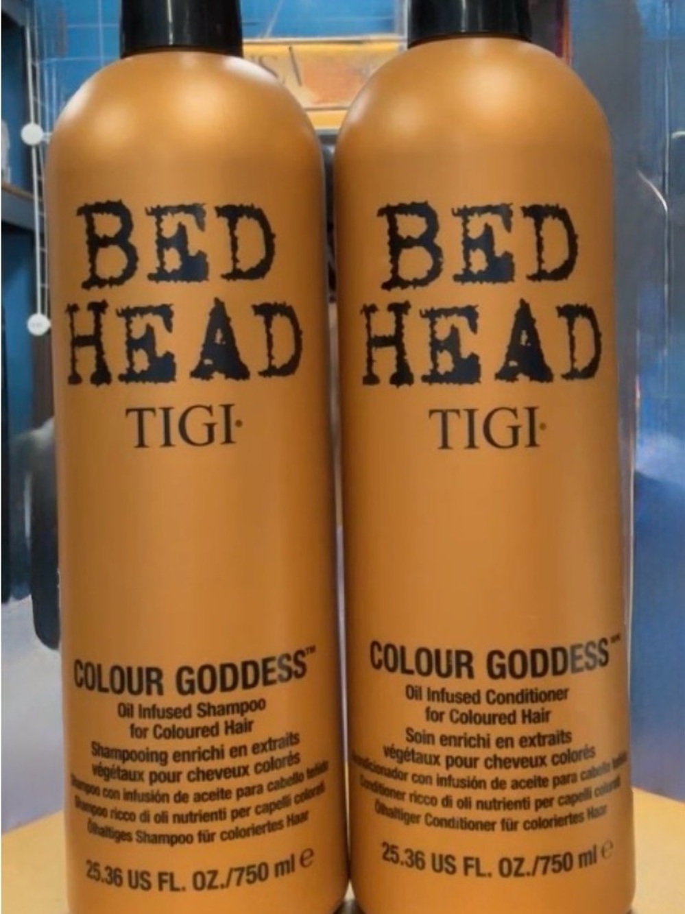 TIGI Bed Head Colour Goddess Shampoo & Conditioner - Metallic Gold
